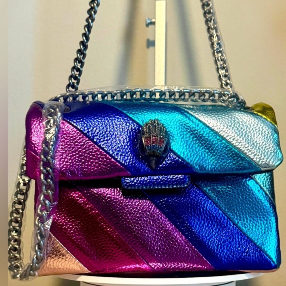 Kurt Geiger Vibrant Striped Kensington Shoulder Bag